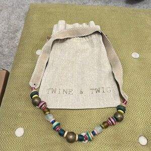 Twine & Twig necklace new beaded